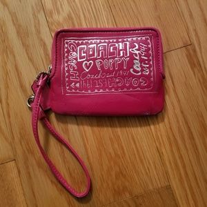 Coach Pink Wristlet